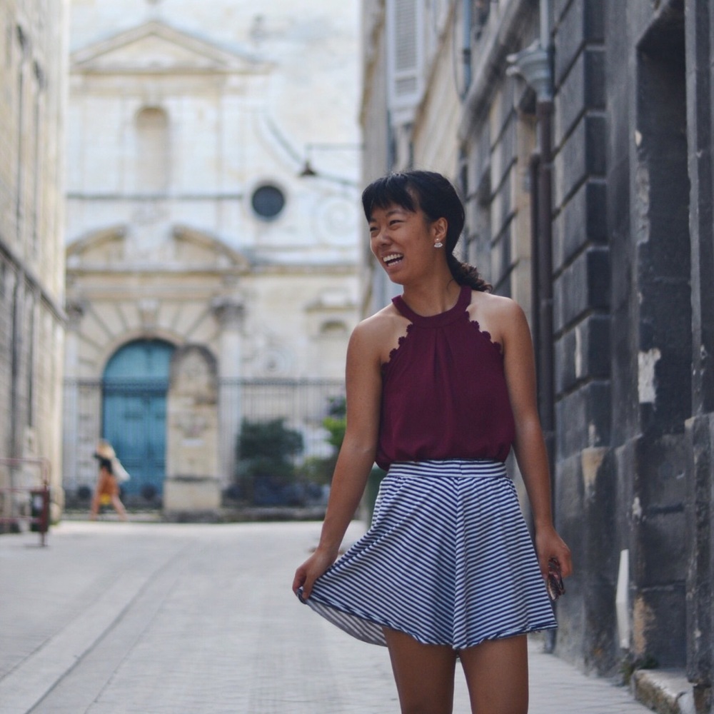 Maroon halter top